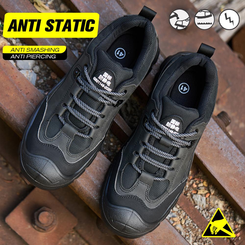 Work Safety Shoes For Men Anti-smash Anti Puncture Safety Boot for Engineers Work Boots Steel Toe Shoes Wear Resistant Work Shoe