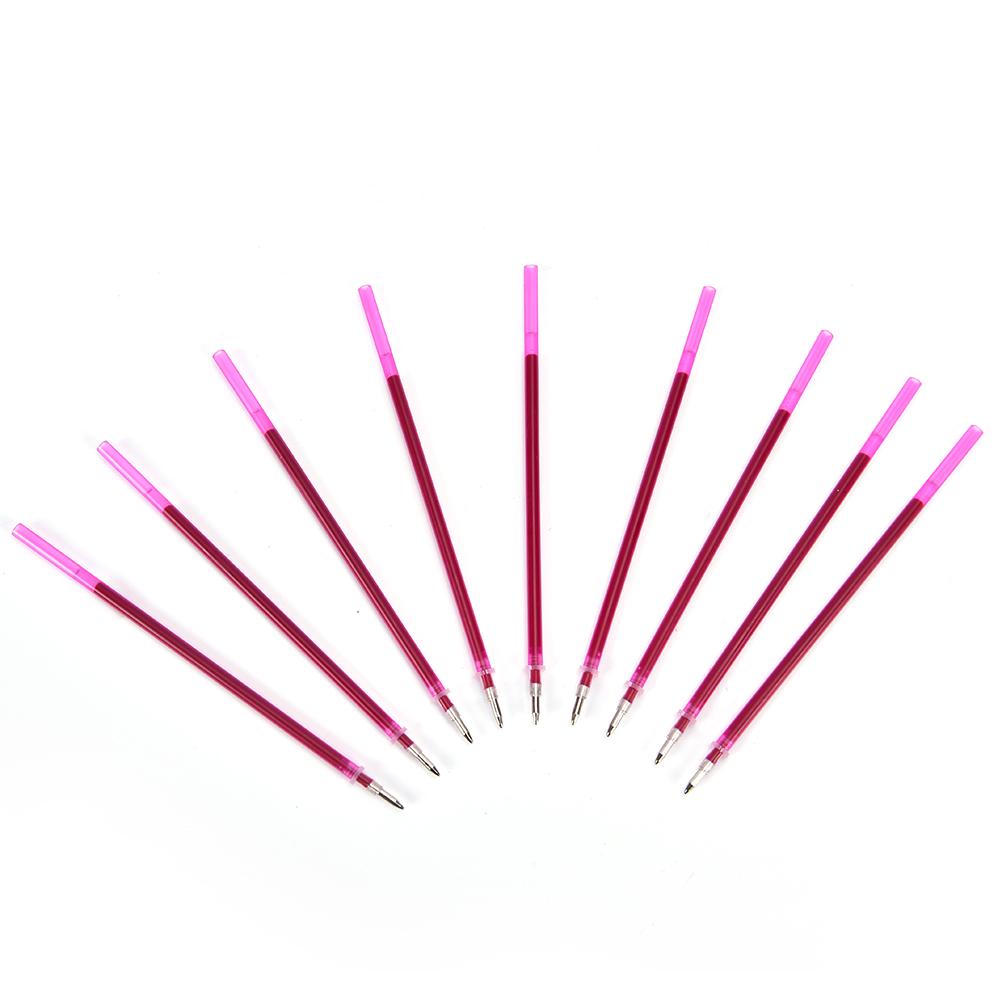 10Pcs Novelty Heat Erasable Refill Pens Disappearing High Temperature Marker Pen For Patchwork Fabric PU Leather Mark Tool