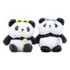 Adorable Plush Panda Keychain Cute Soft Toy With Sunglasses Fun Bag Accessory