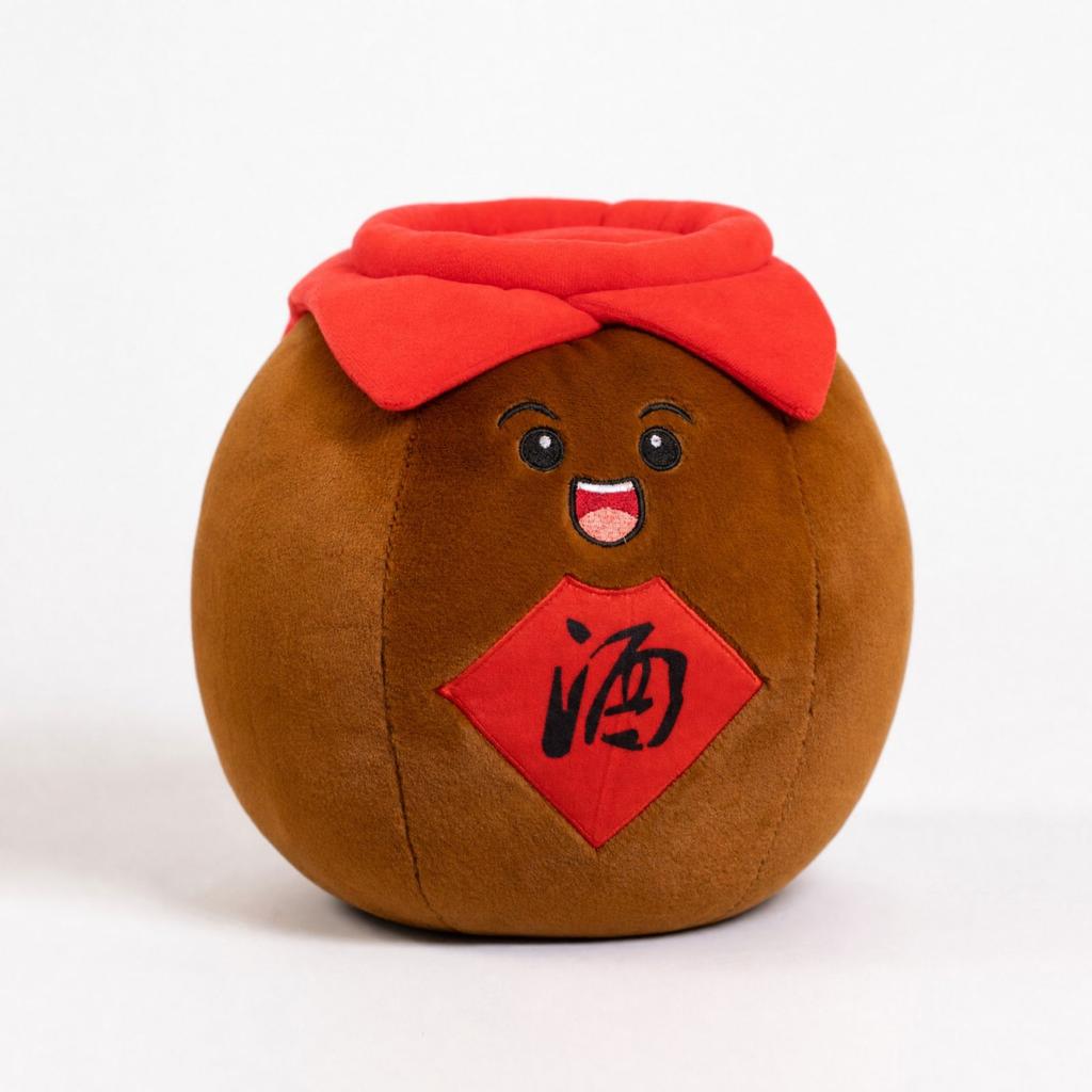 Wine Jar Plush Toy, Novelty Stuffed Doll Gift