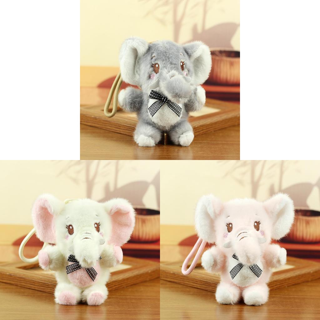 Elephant Plush Keychain With Long Nose Soft Toy For Kids And Adults