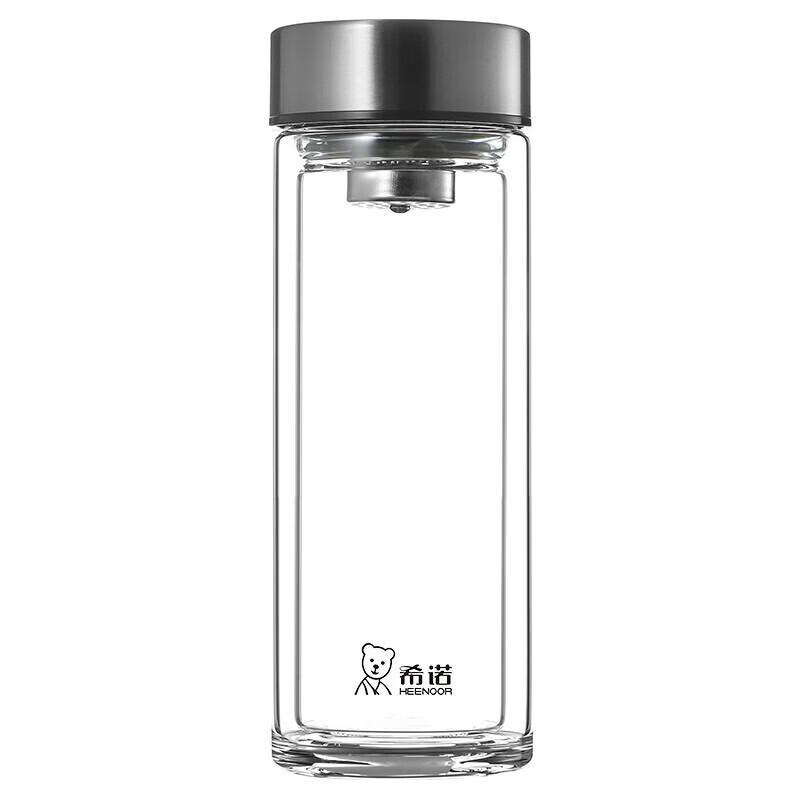 Xeno XN-6595 Double-Layer Heat-Resistant Glass Cup 360ml