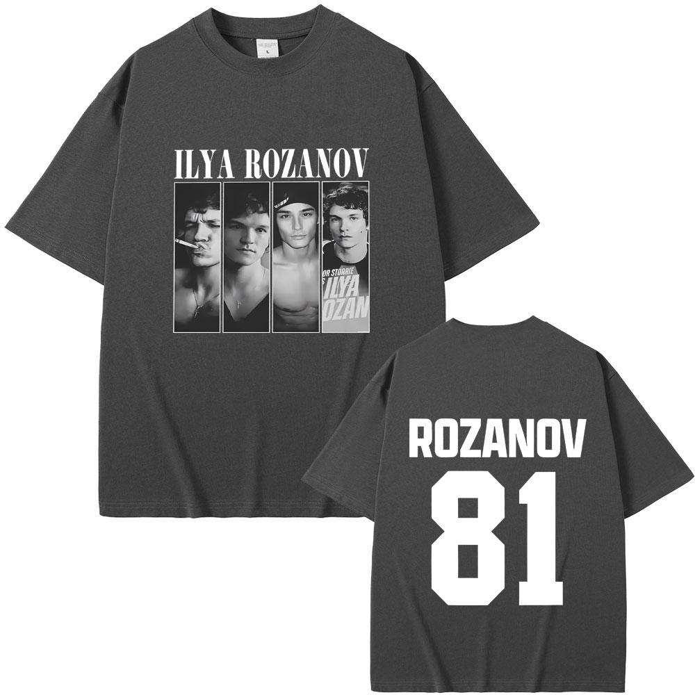 Heated Rivalry Ilya Rozanov Hollanov 81 T Shirts Men Women Clothing Casual Oversized Streetwear Unisex Fashion Vintage Tshirt
