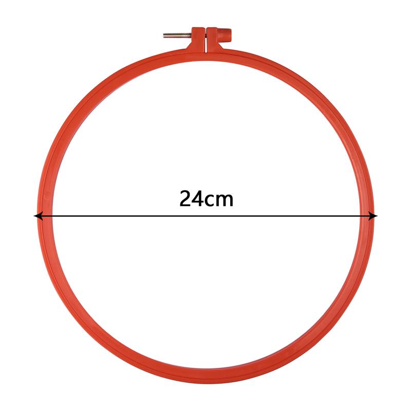 Sewing Tool Round Oval Wooden Color Embroidery Hoops Frame Set Plastic Embroidery Hoop Rings For DIY Cross Stitch Needle Craft