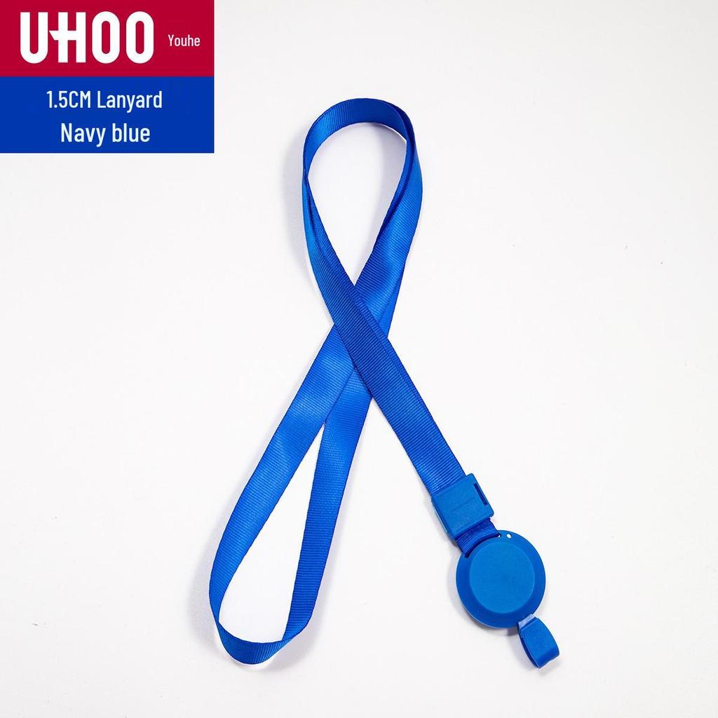Youhe Retractable Badge Holder Lanyard with Safety Buckle and Customizable ID Card Holder