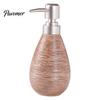 Shampoo Dispenser Bottle Ceramic Soap for Bathroom, 350/380ML Hand with Large Capacity Lotion Pump, Refillable Liquid Soap, and Pump