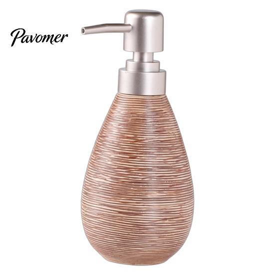 Shampoo Dispenser Bottle Ceramic Soap for Bathroom, 350/380ML Hand with Large Capacity Lotion Pump, Refillable Liquid Soap, and Pump