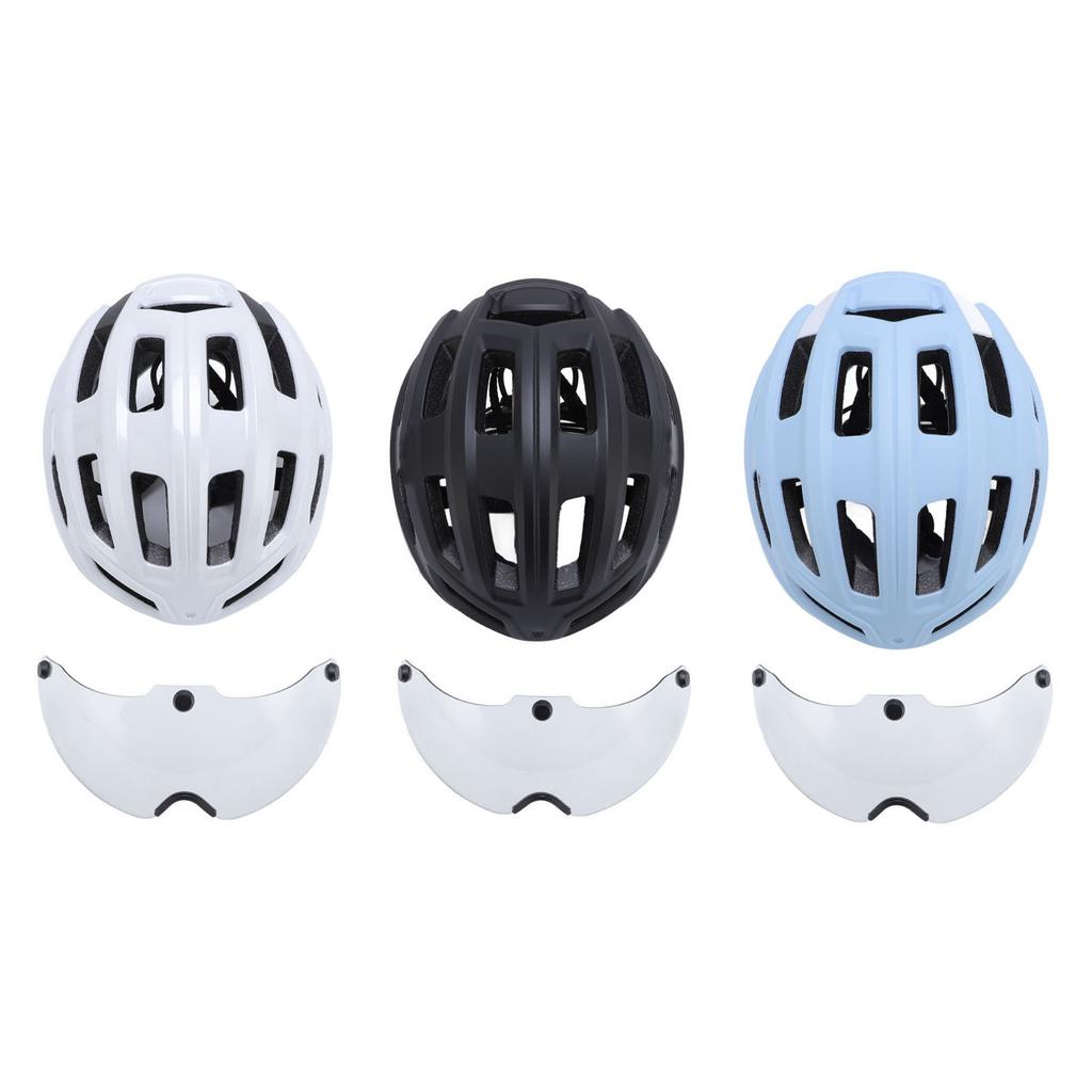 Bike Helmet with Magnetic Photochromic Goggles PC EPS Windproof Impact Proof Lightweight Breathable 