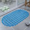Yousheng PVC Anti-slip Bath Mat Solid Color Home Kitchen Hotel Bathroom Shower Floor Mat with Suction Cup Soft Non-slip Bathtub Massage Pad Rug
