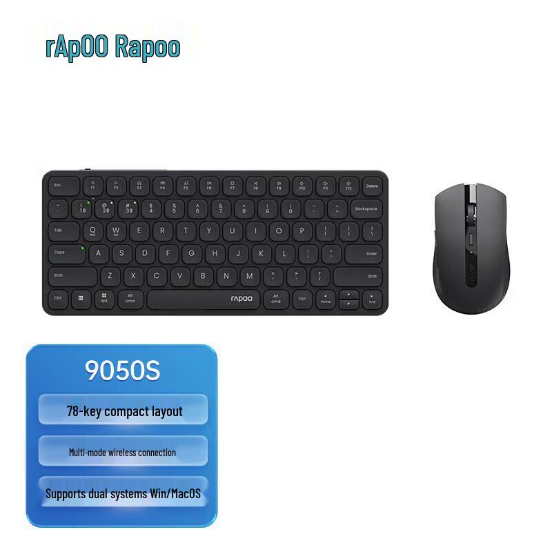 Rapoo 9050S Multi-Mode Wireless Keyboard & Mouse Combo