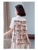 Women's Short Sleeve Chiffon Cardigan - New Summer Korean Print, Fashionable, Loose, Versatile Western Style Top.