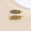 Popular Owlette Colorful Glaze Oil Trendy Hip-hop Hook Earrings