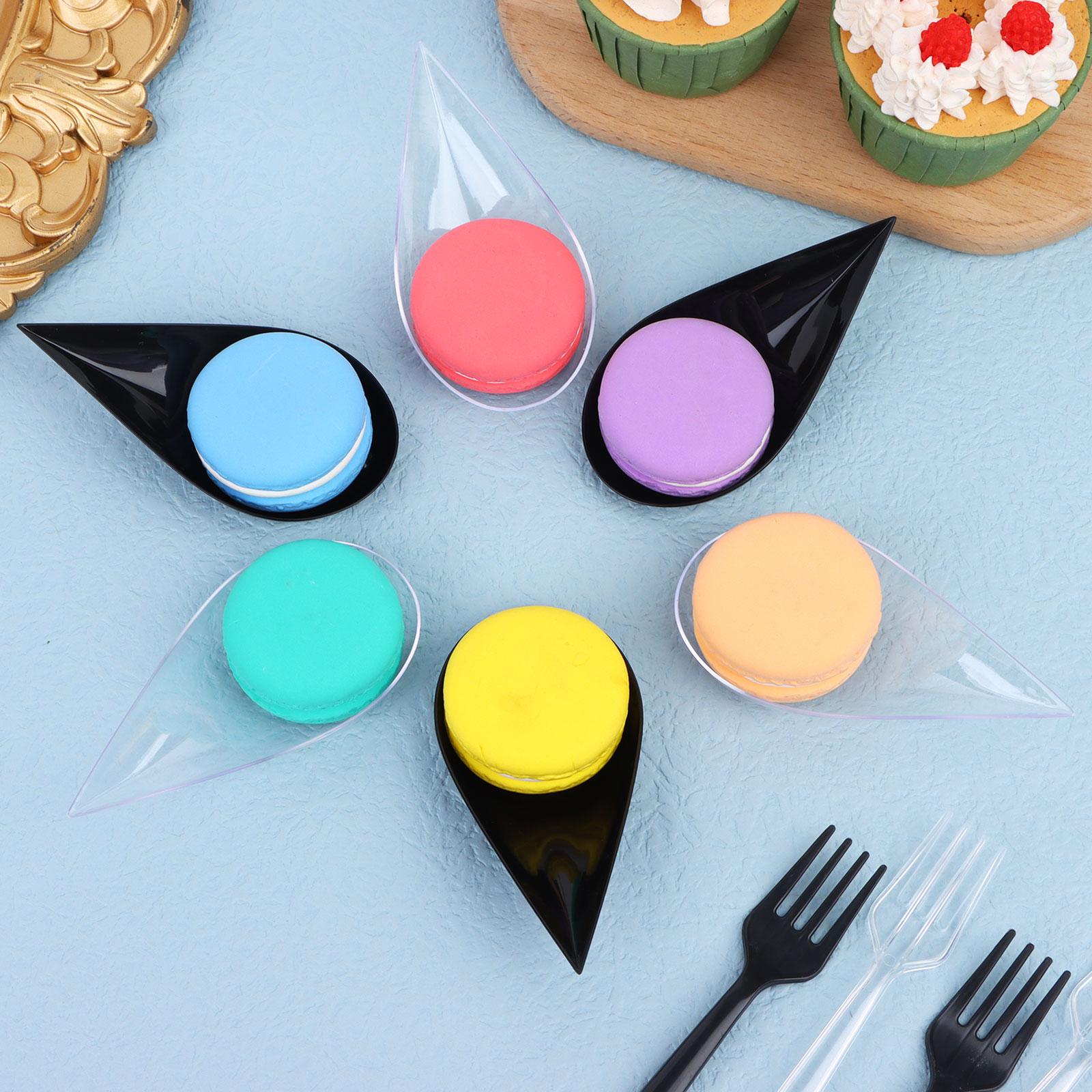 

Многоразовые Мини-подносы для сервировки на вечеринке Маленькие Кейтеринговые Десертные Дегустационные Ложки Тарелки Пластиковые Блюда разноцветный