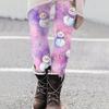 Women's Christmas Print Slim Fit Elastic Yoga Casual Pants