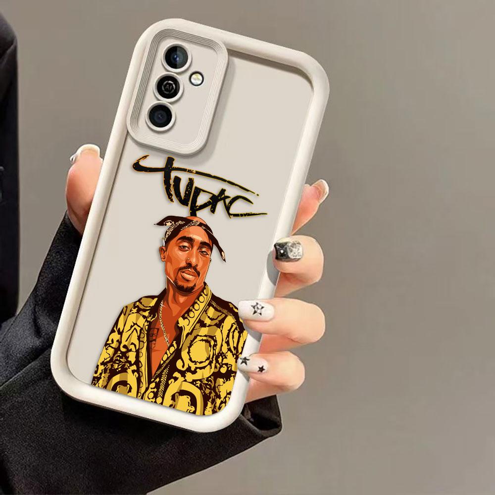 Hip Hop Tupac Shakur 2pac Cover Phone Case For Redmi NOTE 13 14 8 9 9S 10 10S 11 11S 11T 12 PRO PLUS TPU Case DIY Shell Funda