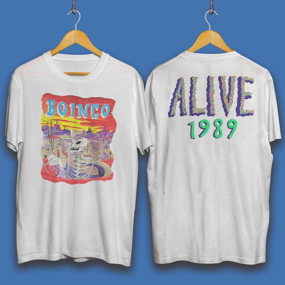 80s Oingo Boingo  Alive Gift fans All size White Tee Shirt Unisex T-Shirt M