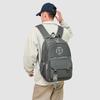Contrast Color Student Schoolbag Men's Backpack Large Capacity Travel Backpack