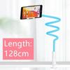 128cm Držák na telefon Stojan na tablet Líný držák Opěrka hlavy Postel 360 Flexibilní Dlouhá ramena Svorka Držák pro iPhone Samsung a 3,5~6,7" zařízení