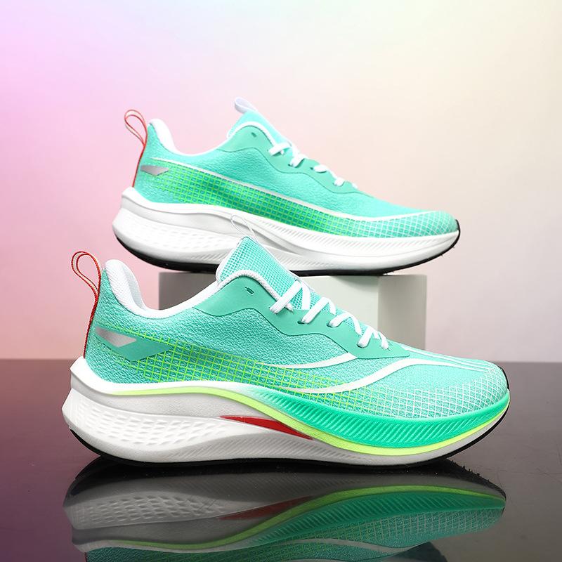 7PRO Running Shoes Men's Carbon Board Racing Shoes 6 Students Big Children Ultra-light Summer Breathable Sports Shoes Women