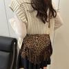 Niche Retro Commuter Locomotive Fringed Bag Women's New Leather Buckle Matte Shoulder Bag Commuter Messenger Bag Tide