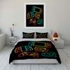 Colorful Gaming Console Design Bedding Duvet Cover Set  (1*Duvet Cover 2*Pillowcases, without duvet insert)