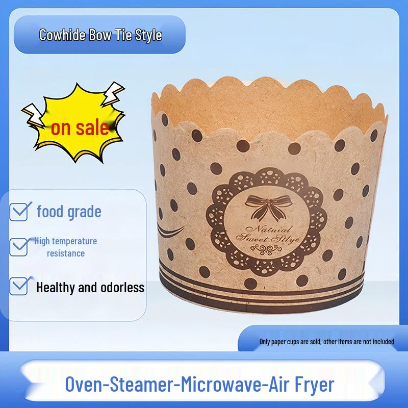 Qianmiao Heat-Resistant Cupcake Liners for Oven, Air Fryer, Steamer - PE-Lined Muffin Cups