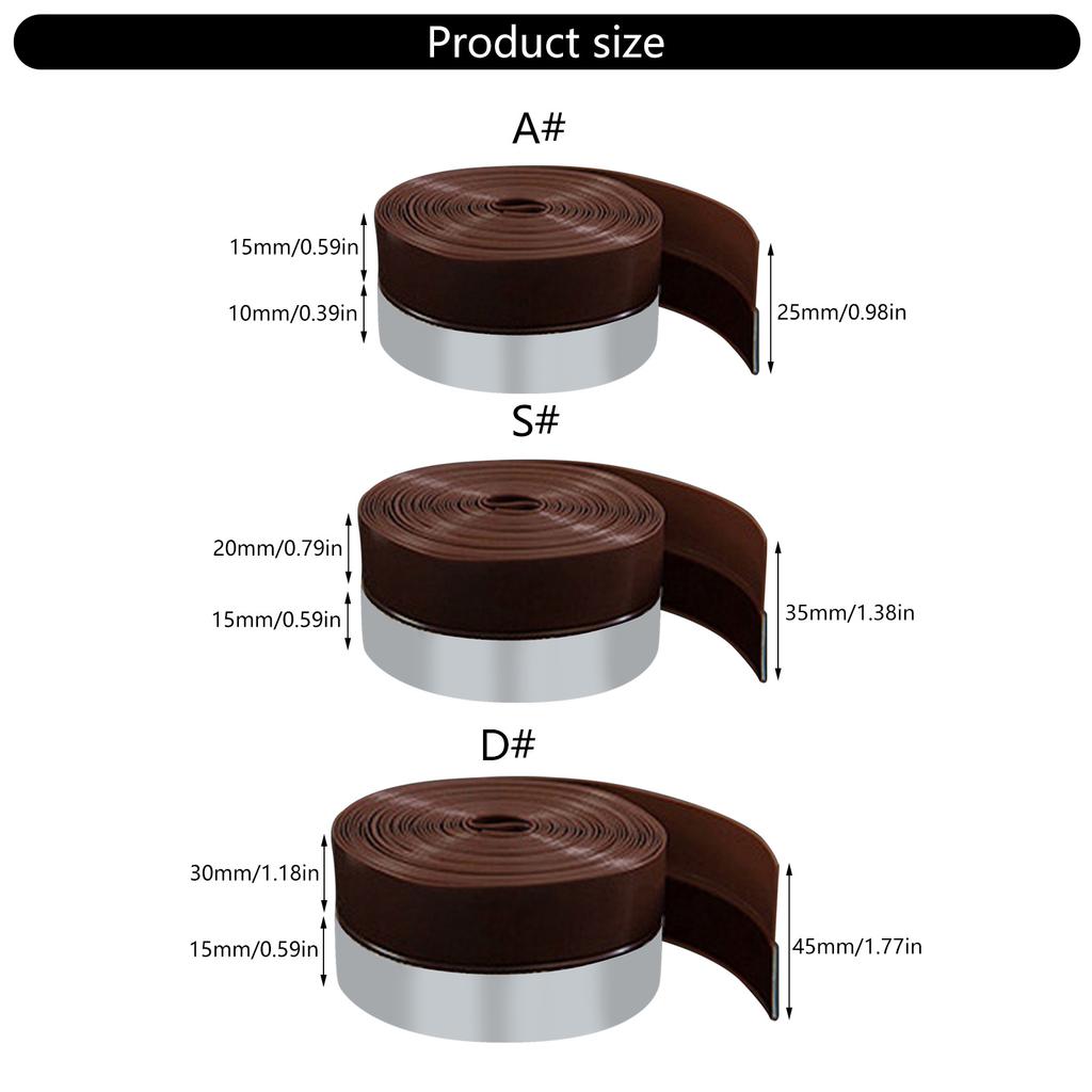 Window Sealing Strip Door Strip Bottom Draft Stopper Weather Stripping Seal Strip for Door & Window Easy To Use
