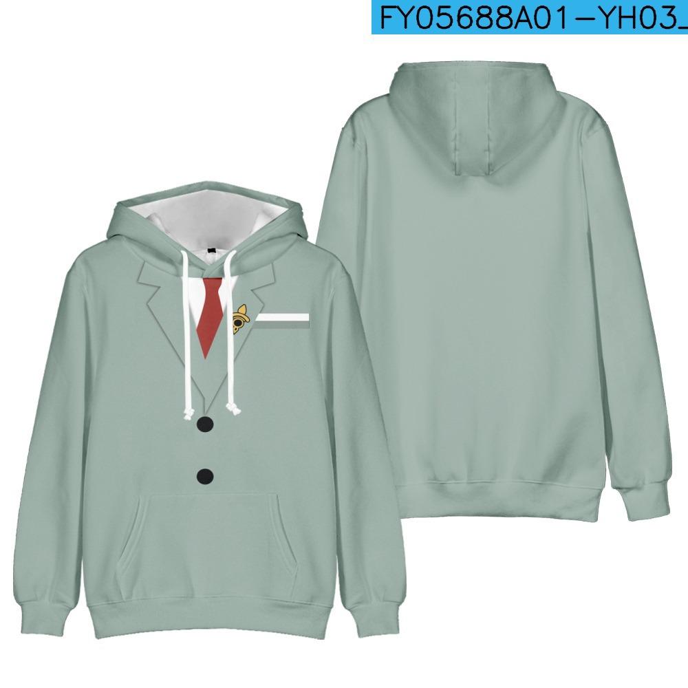 Spy x Family Kreativer 3D Cosplay Hoodie Size 130 gray