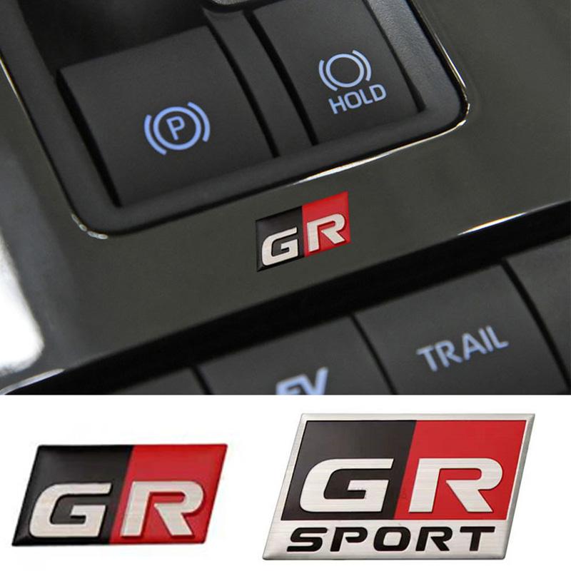 For Toyota GR Sport 3d Car Sticker Metal Labeling Emblem Badge Decals For Toyota Supra Sport Gr Sport C-Hr Rav4 Prius Auto Camry