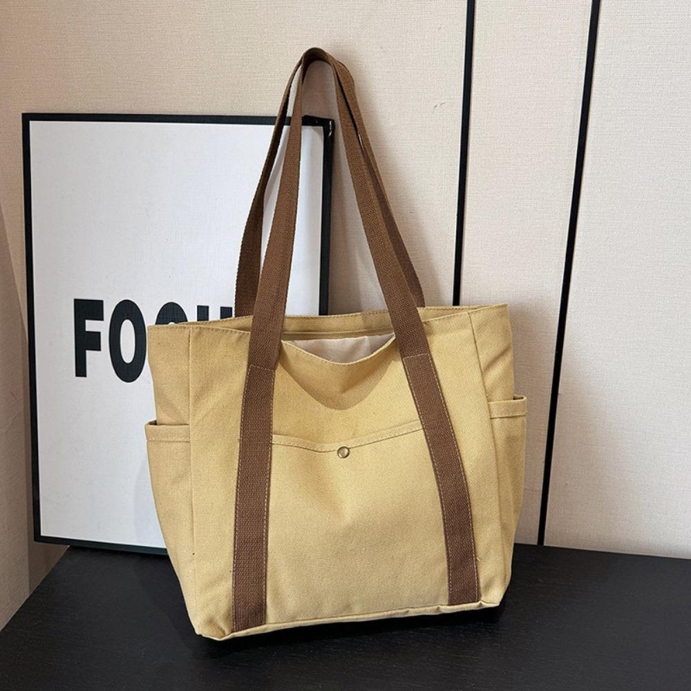 

Вместительная холщовая сумка: Идеально подходит для поездок на работу или в колледж — застежка-молния, без подкладки, без украшений