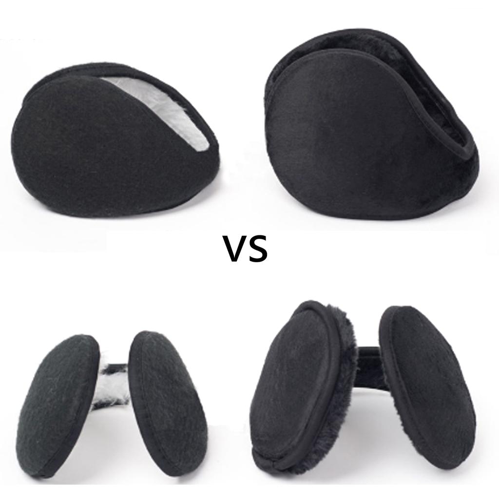 Winter Ear Muffs for Men & Womens Adjustable Plush Ear Warmers for Outdoor Skiing Behind the Head Earmuffs