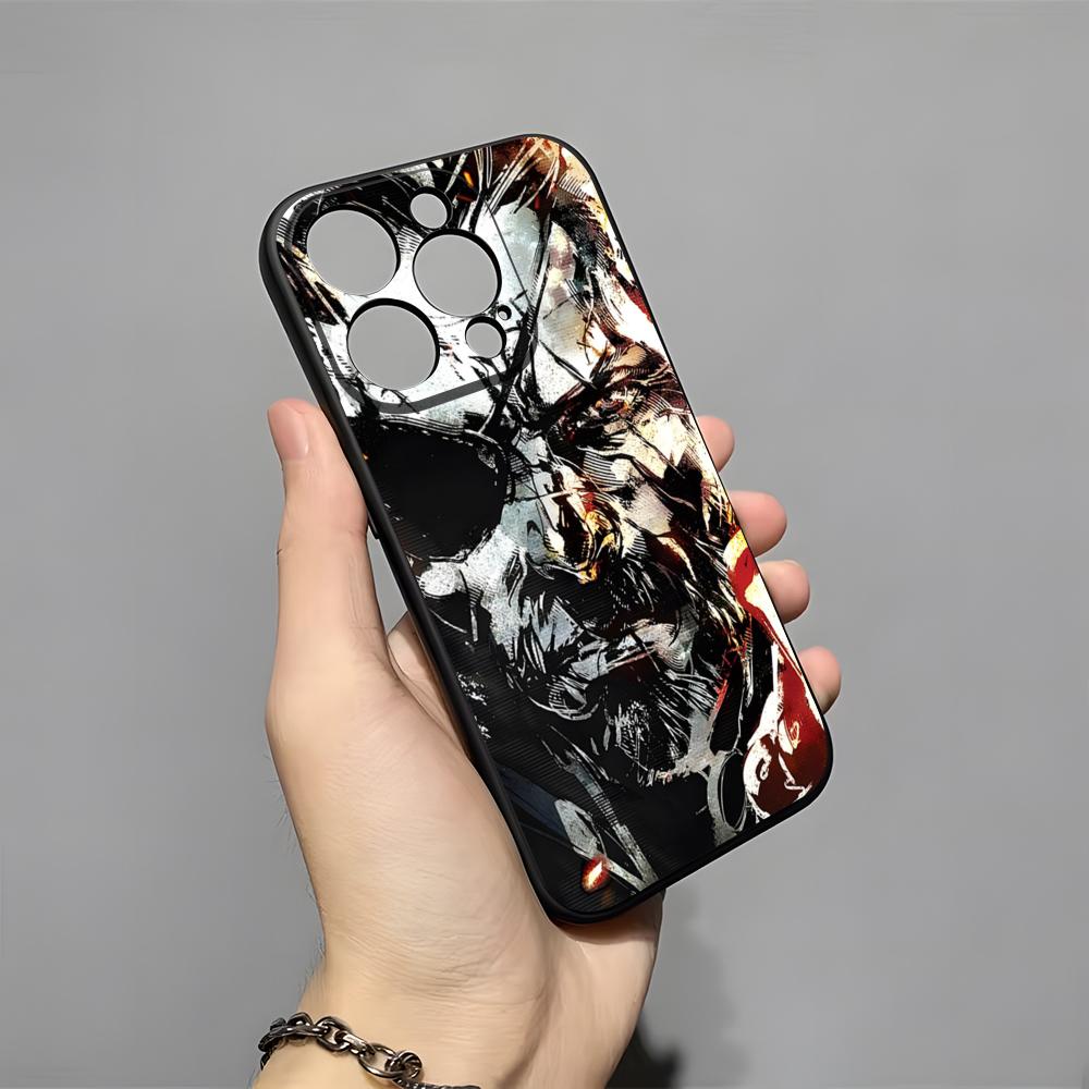 M-Metal G-Gear Solid Phone Case For IPhone 17 Pro Max 16 15 14 Pro Max 13 11 X Xs Xr 8 7Plus Silicone Cover