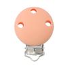 6pcs New Color 30mm Silicone Round Metal Clips DIY Bag Hat Chain Keychain Holder Clamps Jewelry Handmade Accessories