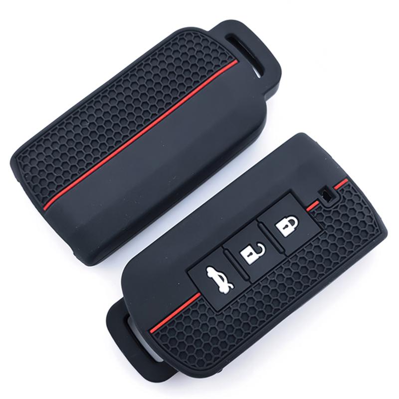 3 Buttons Silicone Remote Car Key Case Cover Shell For Mitsubishi Xpander Outlander Asx Pajero Eclipse Cross Montero Accessories