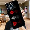 Spades Poker Play Cards Ace Art Case For iPhone 17 15 14 13 12 11 16 Pro Max Mini Plus 16e 17 Air Bumper Cover Accessories
