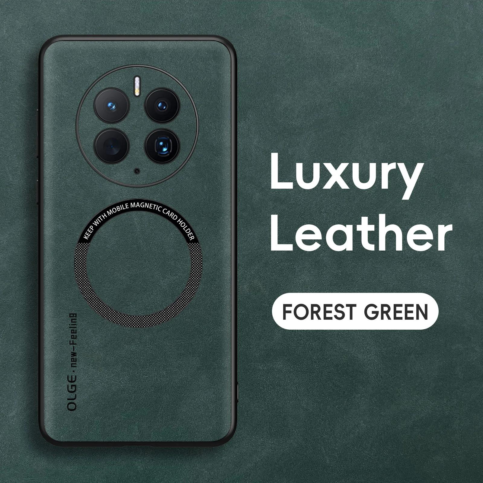 

Магнитный Ретро Кожаный Мягкий Чехол Для Huawei Mate 50 Pro Mate50 Pro Беспроводная Зарядка Чехол-Крышка для Телефона For Mate 50