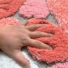 [Weiche Badematte] Weiche Plüsch-Kieselform-Badematte | Rutschfeste Rückseite, Ultrafine Polyester-Mischung, Mehrfarbige Optionen für Schlafzimmer- & Wohnzimmerdekor