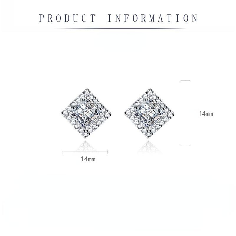 Sace Gems Classic Copper Alloy Zircon Earrings Ladies Jewelry Wedding Promise Party Gift