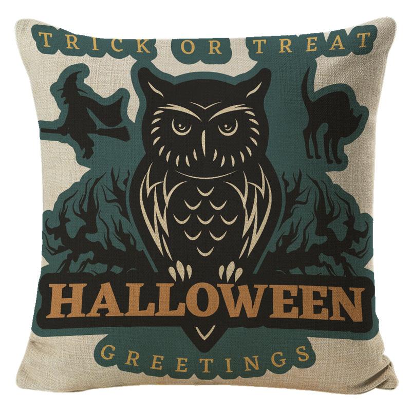 Halloween Pillowcase Set Cushion Office Lumbar Backrest Home Office Sofa Cushion Cover