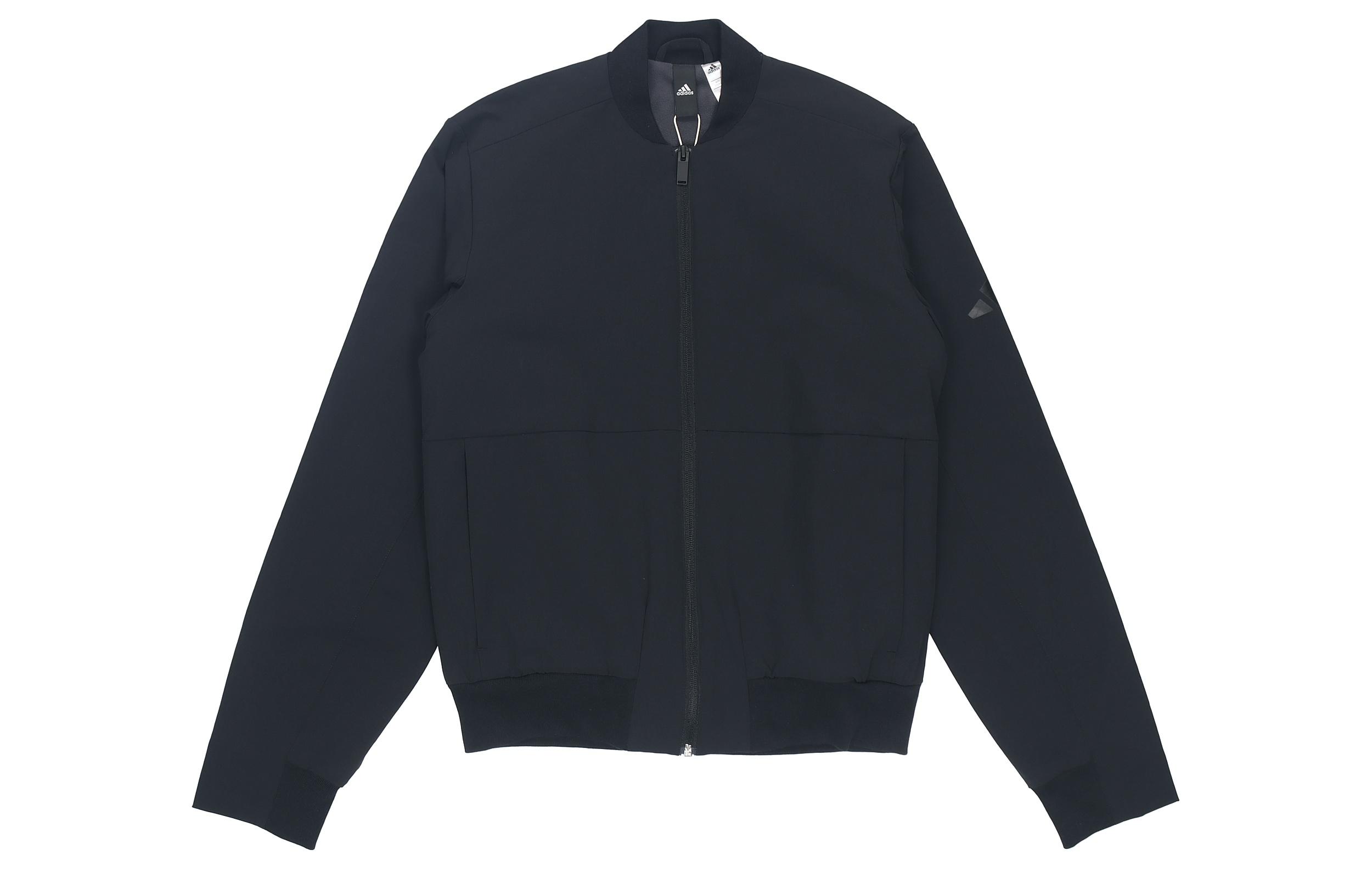 Adidas Pilot Sports Fleece Lined Baseball Jacket Men s Black FM9415 S