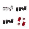4pcs Car GR Sport Wheel Tire Stem Air Valve Caps Racing GR86 Plug Auto Accessories (Red)