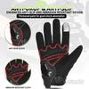 Full Finger Motorcycle Gloves Men Women Anti-Slip Abrasion Resistant Breathable Touchscreen Compatible Riding