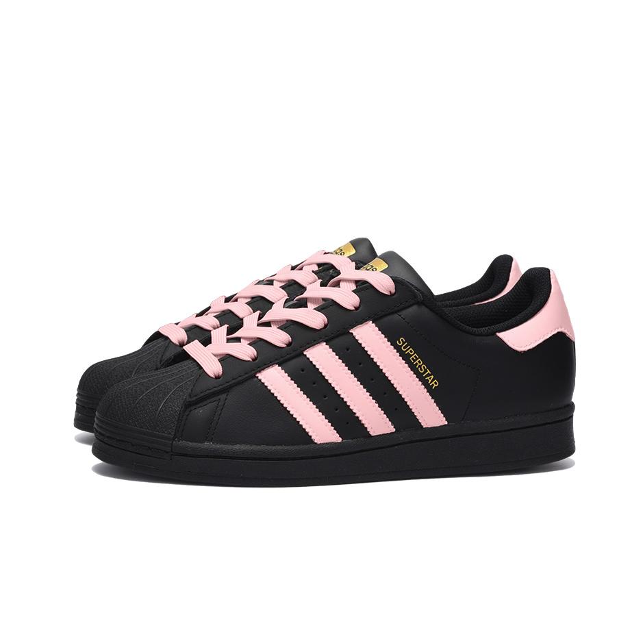 adidas Originale SUPERSTAR Rutschfest Abriebfest Niedrige Skateboard-Schuhe Unisex Schwarz EG4959(Team746-)
