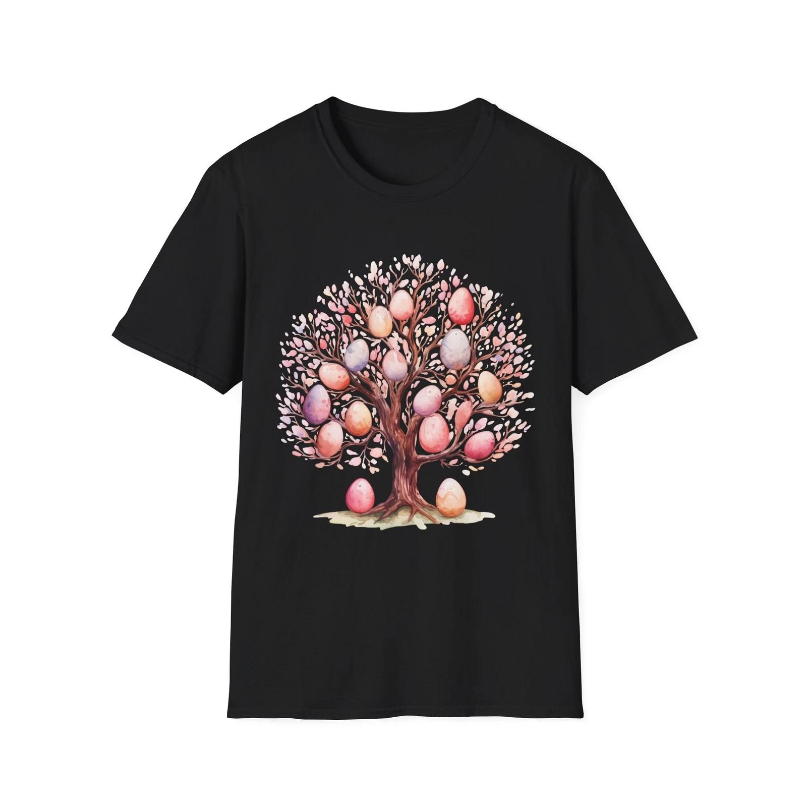 

Spring Egg Tree Unisex Softstyle T-Shirt, Easter Tee, Spring Fashion, Nature M