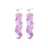 Fashion Temperament Multi-layer Color Sequin Earrings Long Tassel Earrings Wild Personality Earrings KTJ