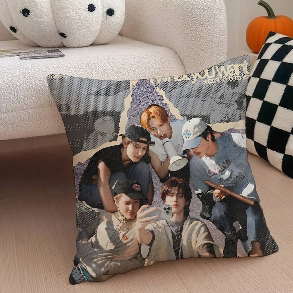 Heißer K-Pop-Stil C-Cortis Sänger Kissenbezug Milbendichter Kissenbezug Versteckter Reißverschluss Seidiger Kurzer Plüsch Sofakissenbezug