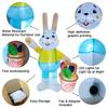 2.1M/6.8FT Easter Festival DIY Decoration Inflatable Model Rabbit carrying basket holiday Garden Yard Outdoor LED Light Decor