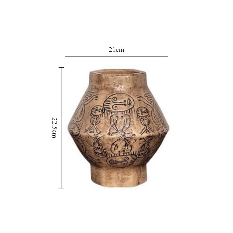 

Retro Vases Living Room Desktop Flower Bottle Balcony Aesthetic Decoration Storage Vases Creative Home Decoration Ornaments