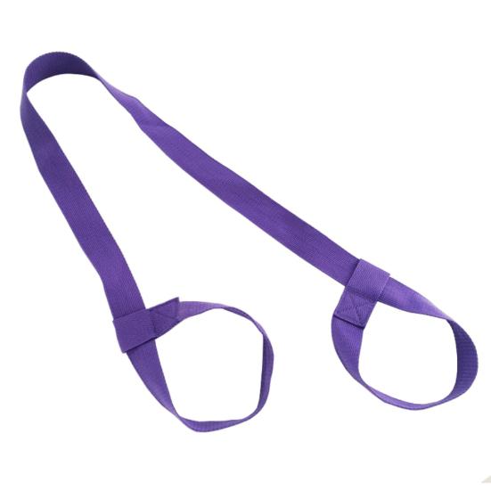 

Регулируемый коврик для йоги эластичный ремень держатель ремень переноска фитнес принадлежности фиолетовый