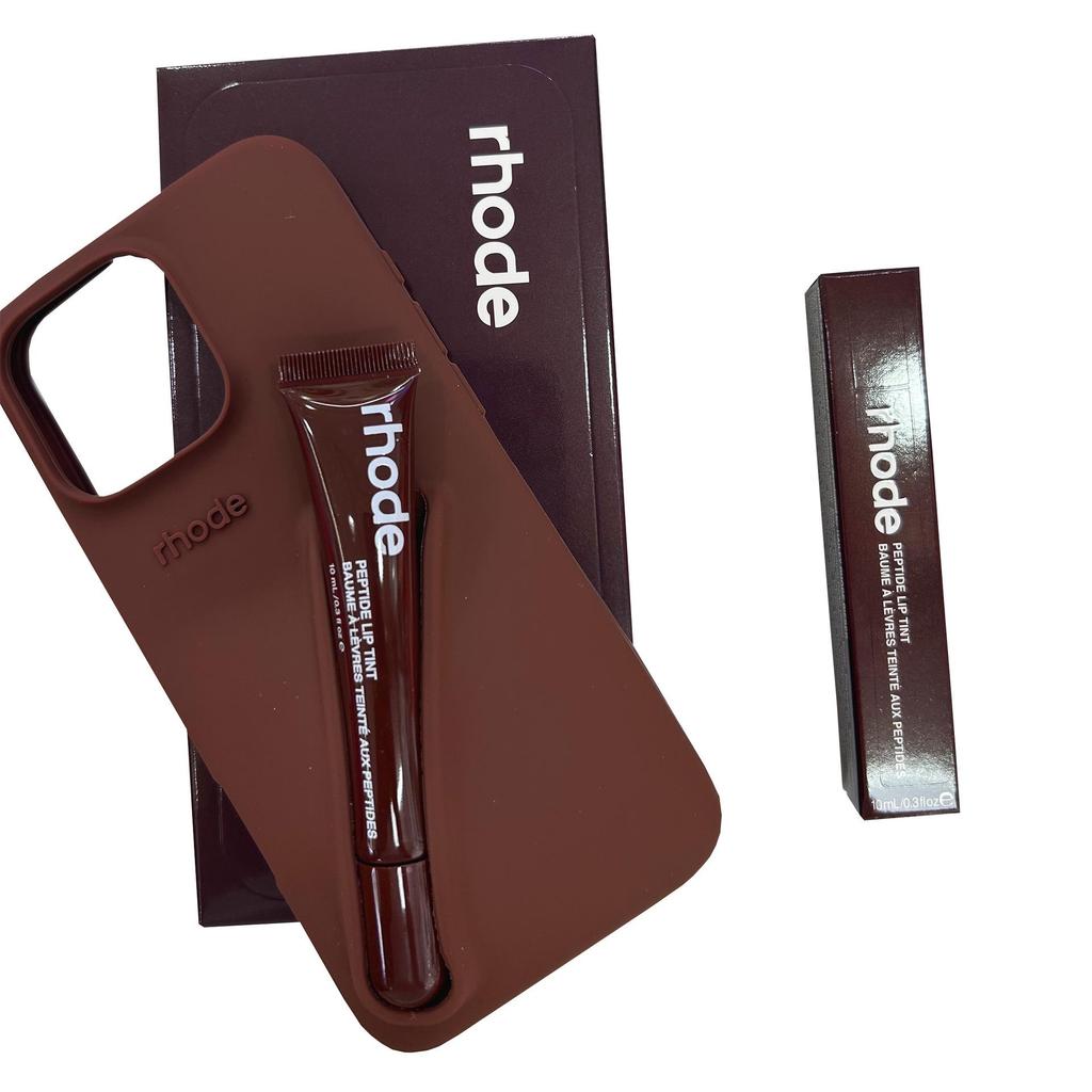 Lippenstift 1514 Silikonkompatible farblich passende Schutzhülle für Samsung & iPhone 16 Pro Max, sturzsicheres Lipgloss-Design